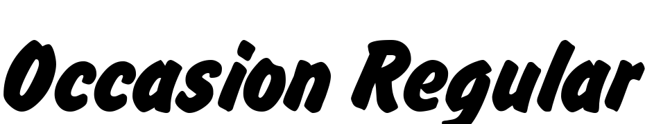 Occasion Regular DB Font Download Free