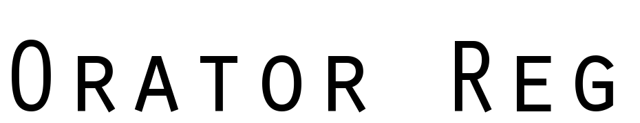 Orator Regular Font Download Free