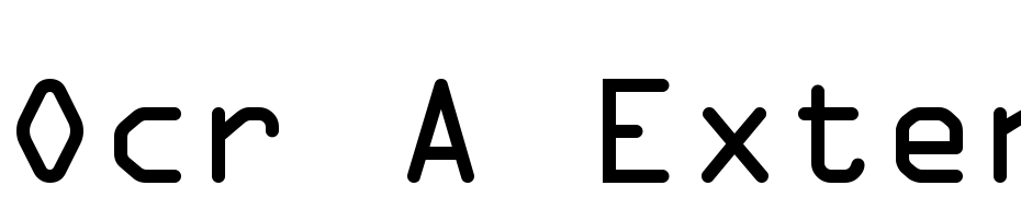 OCR A Extended Font Download Free