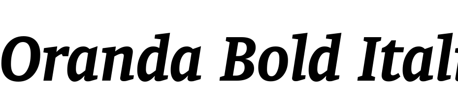 Oranda Bold Italic BT Font Download Free