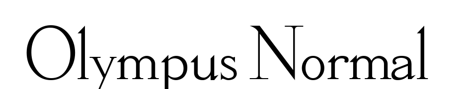 Olympus Normal Font Download Free
