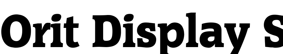 Orit Display SSi Font Download Free