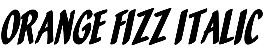 Orange Fizz Italic Font Download Free