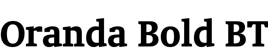 Oranda Bold BT Font Download Free