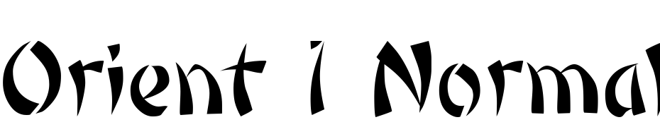 Orient 1 Normal Font Download Free