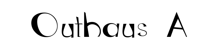 Outhaus A Font Download Free