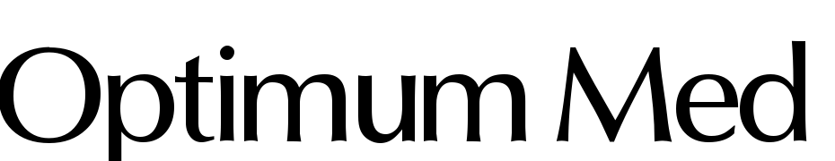 Optimum Med DB Normal Font Download Free