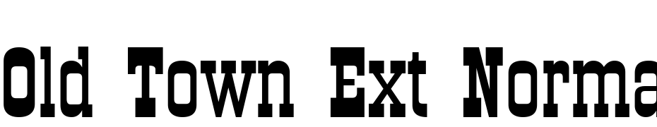 Old Town Ext Normal Font Download Free