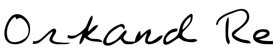 Orkand Regular Font Download Free