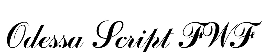 Odessa Script FWF Font Download Free