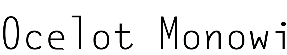 Ocelot Monowidth Font Download Free