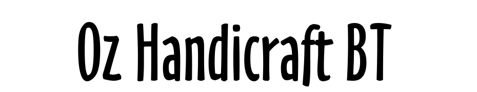 Oz Handicraft BT Font Download Free