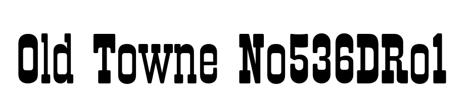 Old Towne No536DRo1 Font Download Free