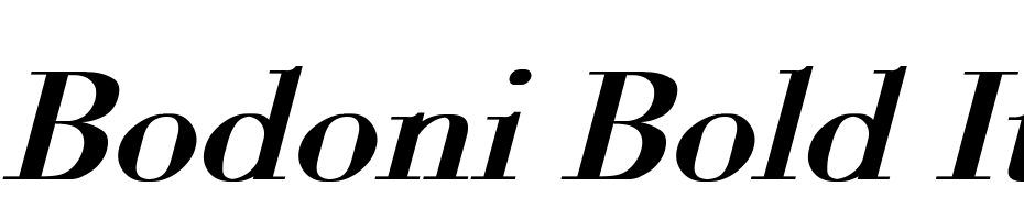 Bodoni Bold Italic Font Download Free