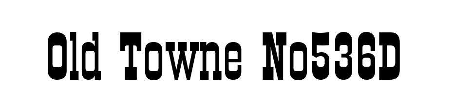 Old Towne No536D Font Download Free