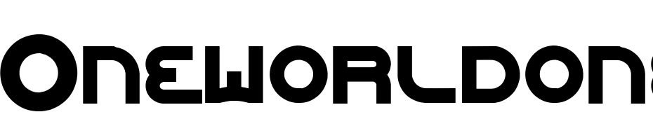 Oneworldonefuture Extra Bold Font Download Free