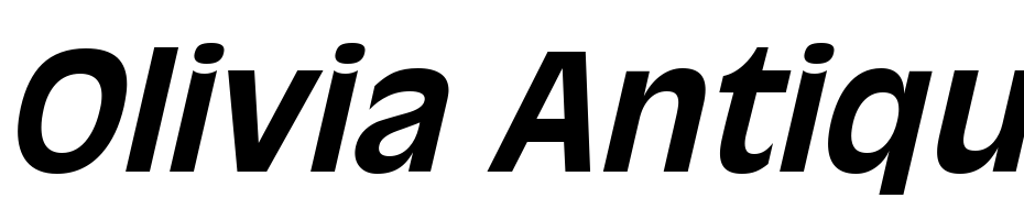Olivia Antique Bold Italic Font Download Free