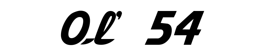 Ol' 54 Font Download Free