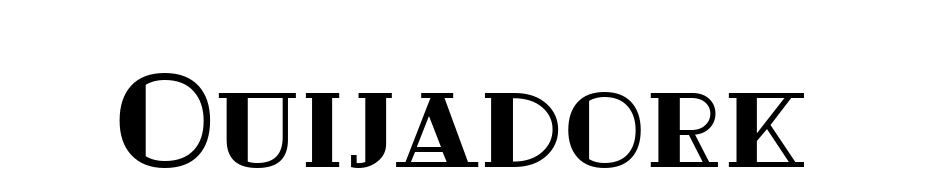 Ouijadork Font Download Free