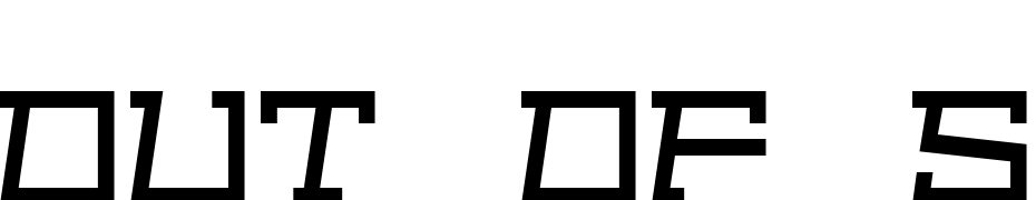 Out Of Sight Font Download Free