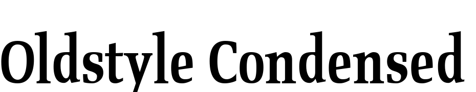 Oldstyle Condensed Bold Font Download Free