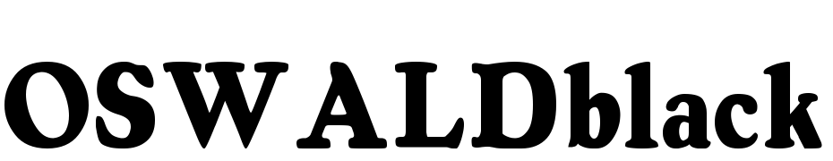 OSWALDblack Font Download Free