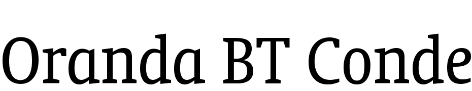 Oranda BT Condensed Font Download Free