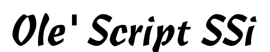 Ole' Script SSi Font Download Free