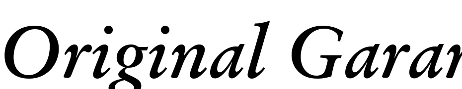 Original Garamond Bold Italic BT Font Download Free