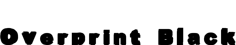 Overprint Black Scarica Caratteri Gratis