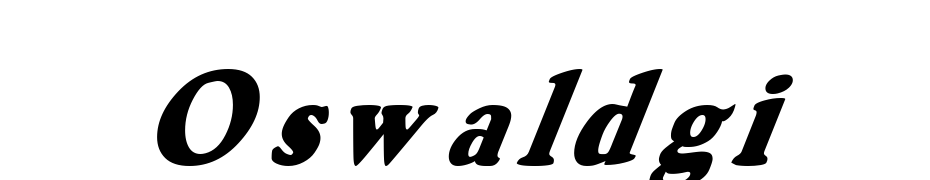 Oswald Grey Italic Yazı tipi ücretsiz indir