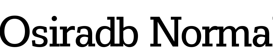 Osira DB Normal Font Download Free