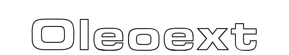 Oleo Extended Hollow cкачати шрифт безкоштовно