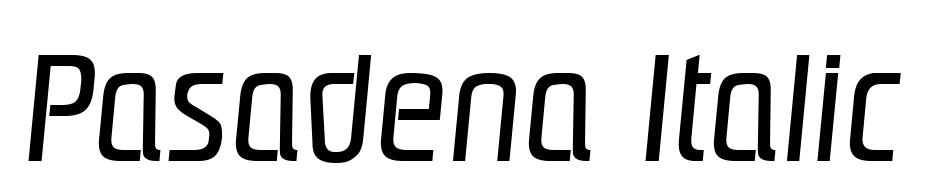 Pasadena Italic Font Download Free