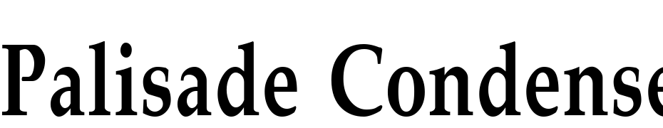Palisade Condensed Bold Font Download Free