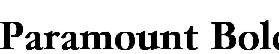 Paramount Bold Font Download Free