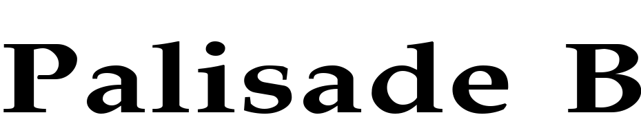 Palisade Broad Bold Font Download Free
