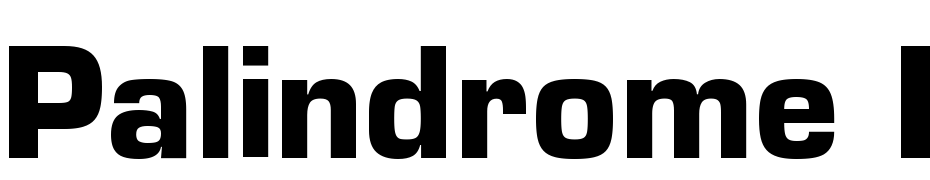Palindrome Black SSi Bold Font Download Free