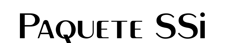 Paquete SSi Font Download Free