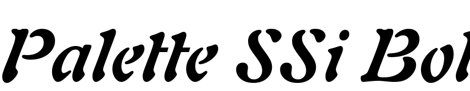 Palette SSi Bold Italic Font Download Free