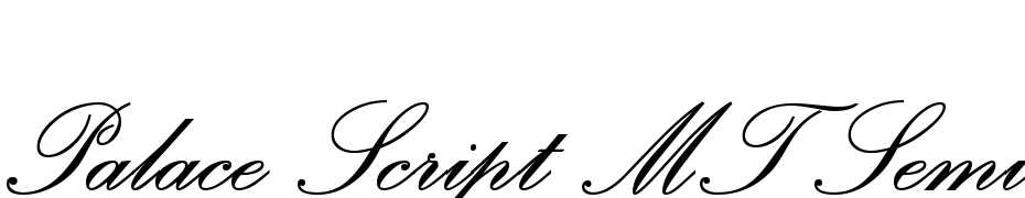 Palace Script MT Semi Bold Font Download Free