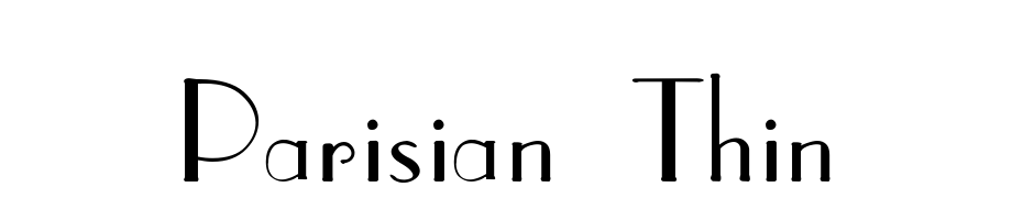 Parisian Thin Font Download Free