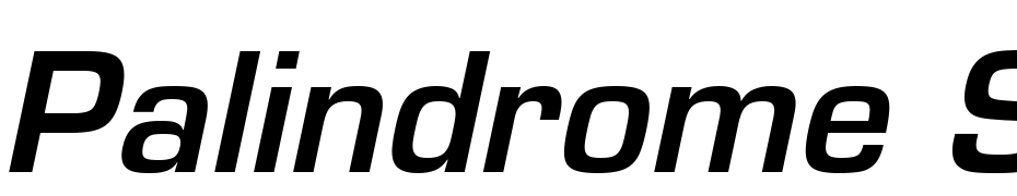 Palindrome SSi Semi Bold Italic Font Download Free