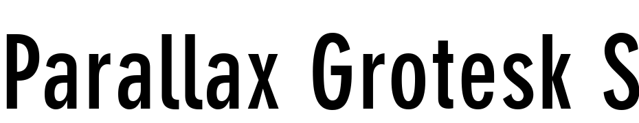 Parallax Grotesk SSi Bold Condensed Font Download Free
