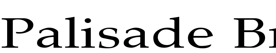 Palisade Broad Regular Font Download Free