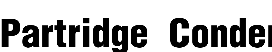 Partridge Condensed Black Se Font Download Free