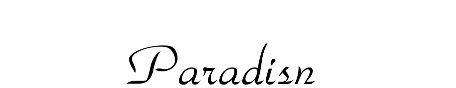 Paradise cкачати шрифт безкоштовно