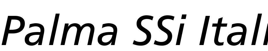Palma SSi Italic Font Download Free