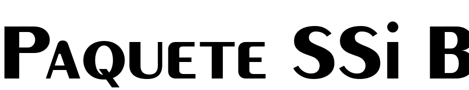 Paquete SSi Bold Font Download Free