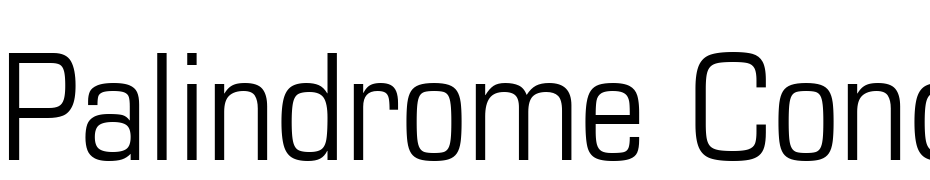 Palindrome Condensed SSi Condensed Font Download Free